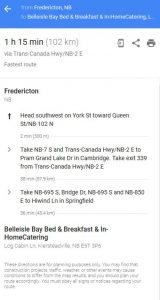 fredericton to belleisle bay bed and breakfast